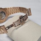 Nautiko l Open Heart Rose Gold @ hourmodmy