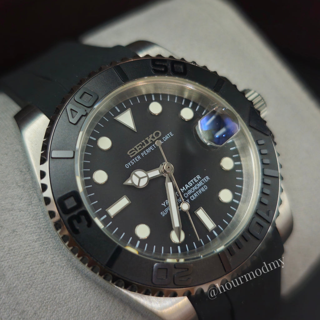 Seikoyacht l Black Silver @ hourmodmy