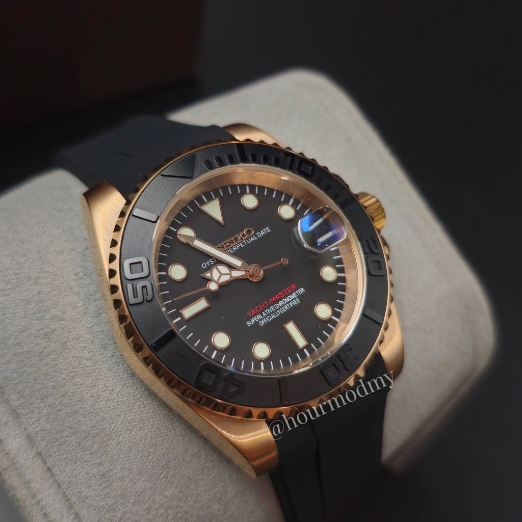 Seikoyacht l Rose Gold @ hourmodmy