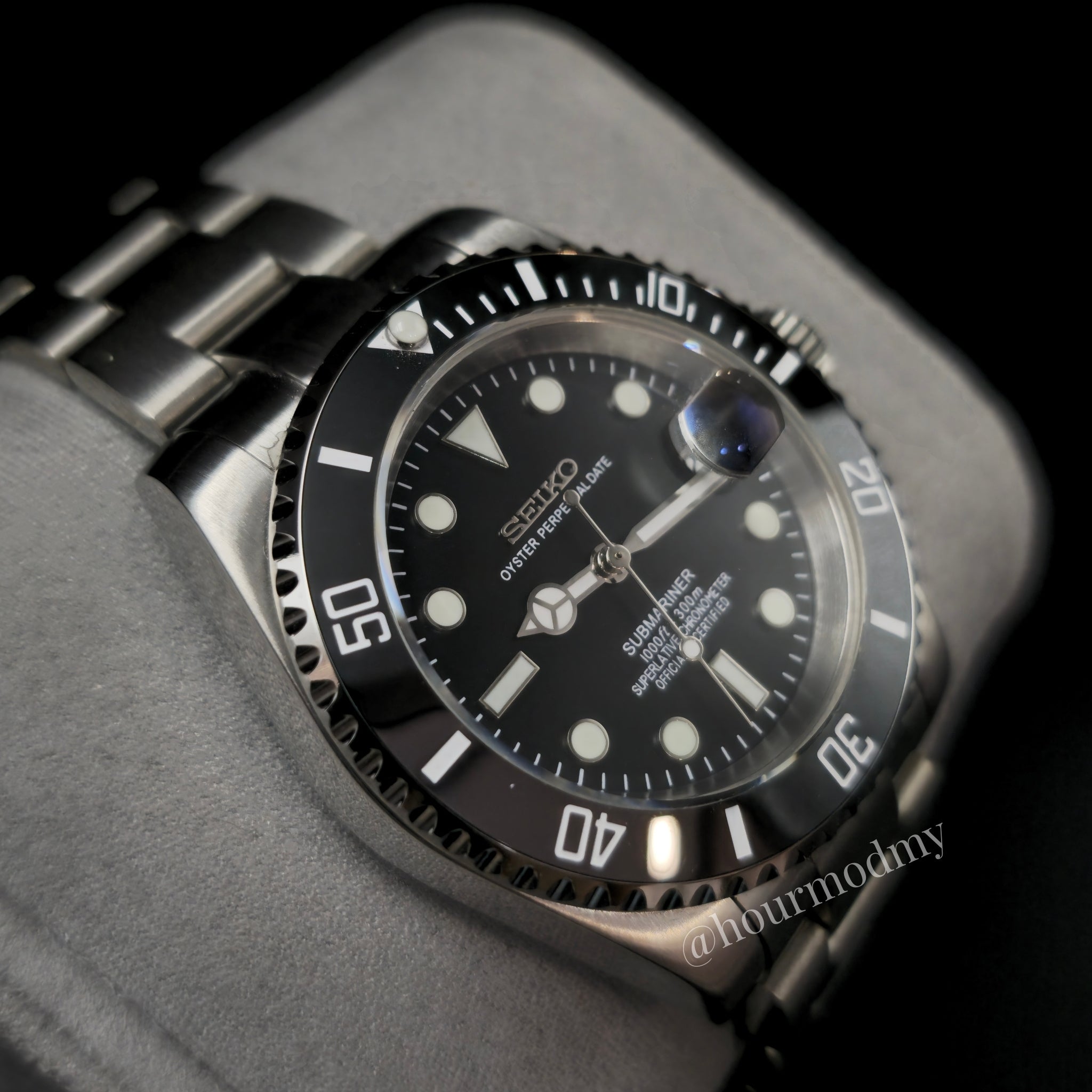Seikomariner l Classic Black @ hourmodmy