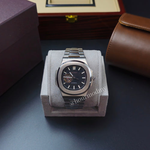 Nautiko l Open Heart Classic Black @ hourmodmy