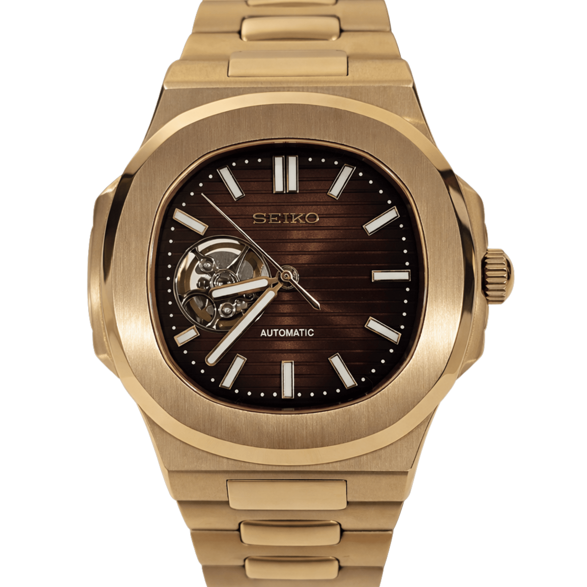 Nautiko l Open Heart Rose Gold @ hourmodmy