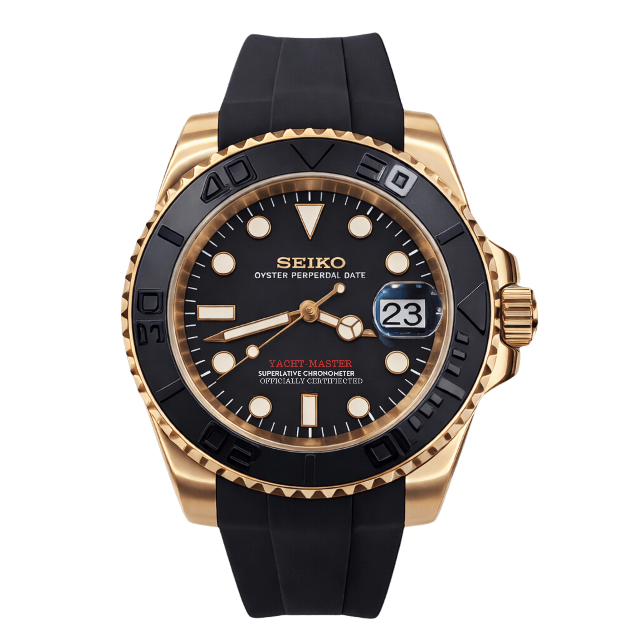 Seikoyacht l Rose Gold @ hourmodmy